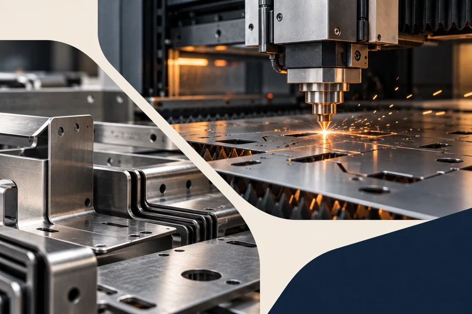 Illustratives KI-Motiv: Metalltechnik und Fertigung